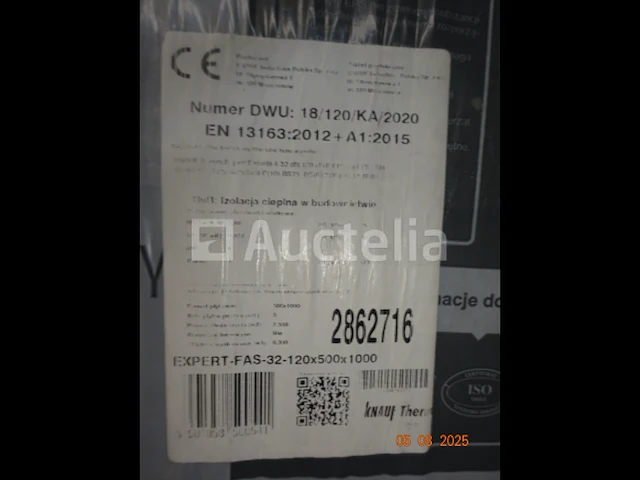 +/- 140 balen knauf isolatie 32-20x500x1000 - afbeelding 4 van  5