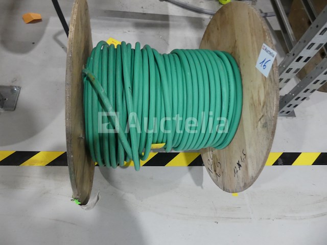 +- 15 m 95 mm² flexibele kabel, +- 31 m 95 mm² zwarte flexibele kabel, +- 48 m 12g 1,5 mm² flexibele kabel - afbeelding 5 van  9