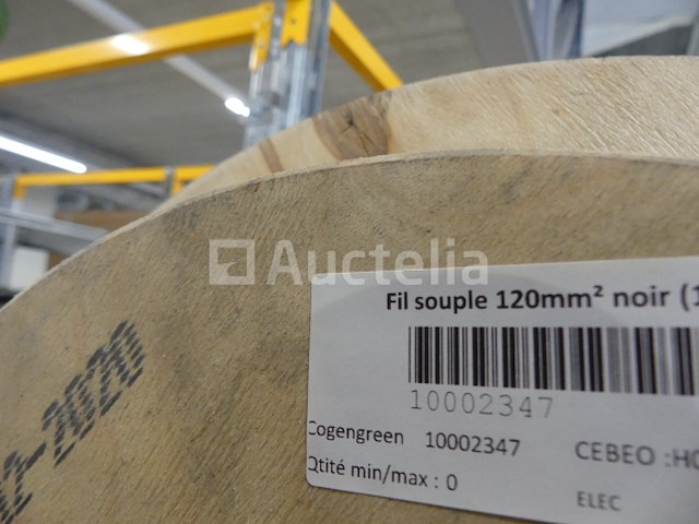 +- 17 m 120 mm² flexibele kabel, +- 35 m 25 mm² flexibele kabel - afbeelding 2 van  9