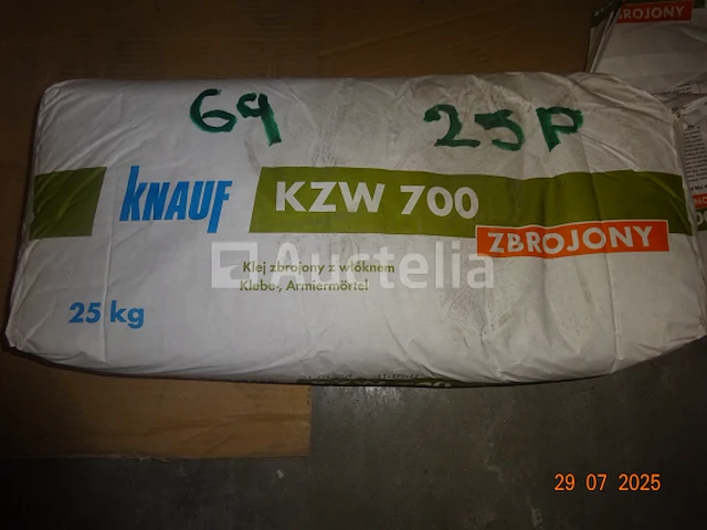 +- 25 zakjes gipslijm - b73knauf kzw700 pro - afbeelding 1 van  2