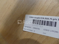 +- 48 m grijze flexibele kabel van 2gb.75, +- 170 m flexibele kabel van 2x0,75 mm² - afbeelding 10 van  11