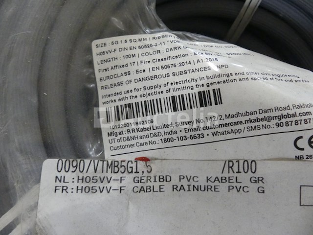 +- 489m van diverse elektrische kabel - afbeelding 5 van  13