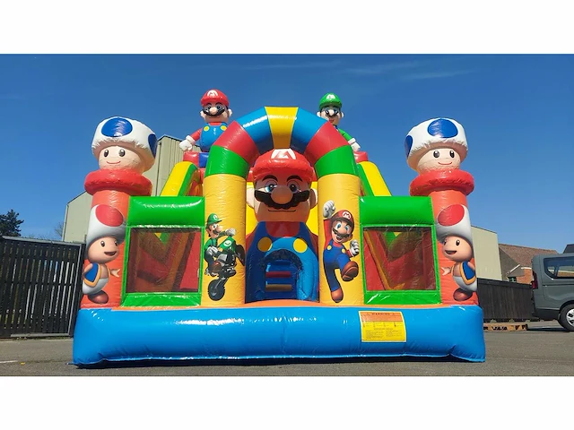 - new mario bros - new bouncycastle/slide - springkussen - afbeelding 4 van  4