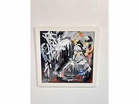 - nozvu 2024, acrylverf - uniek kunstwerk 1/1 - 90x90 cm - ingelijst. 105x105 cm (schatting) - afbeelding 6 van  8