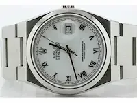 - rolex - oysterquartz datejust - wrist watch - afbeelding 8 van  10