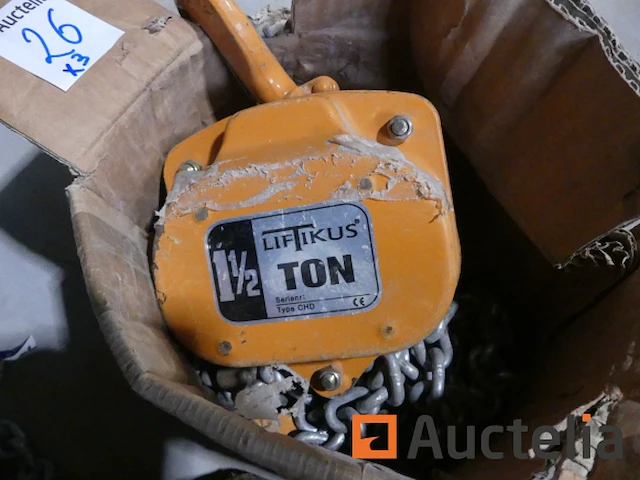 +-3 handmatige ketting takels 1,5 t liftikus chd - afbeelding 1 van  9