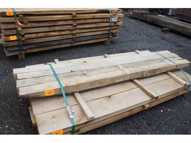 0,09 m³ eiken balken 100x100 - afbeelding 1 van  3