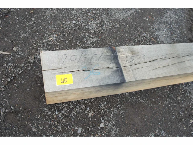 0,12 m³ eiken balk 200x200 - afbeelding 2 van  4