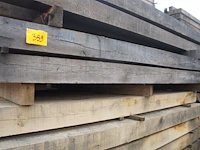 0,18 m³ eiken balken 100x100 - afbeelding 1 van  2