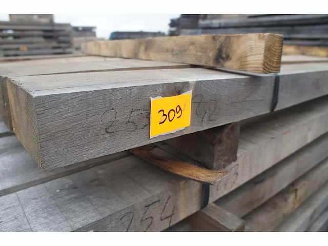 0,19 m³ eiken balken 80x150 - afbeelding 2 van  4