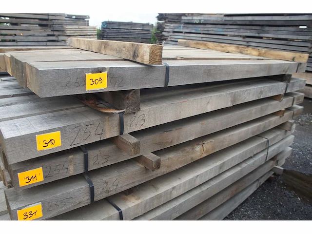 0,19 m³ eiken balken 80x150 - afbeelding 1 van  4
