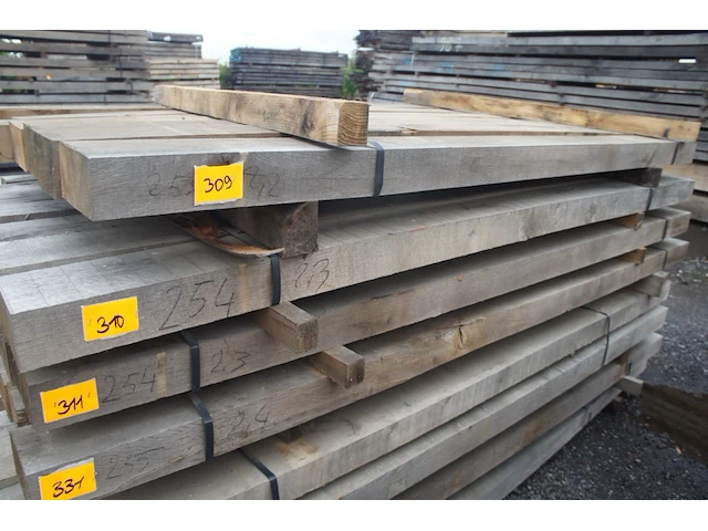 0,19 m³ eiken balken 80x150 - afbeelding 1 van  4