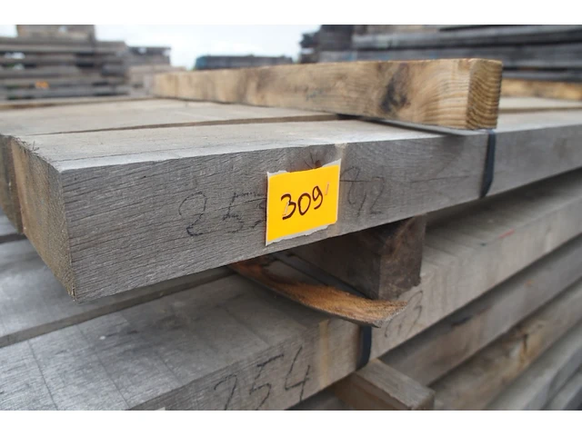 0,19 m³ eiken balken 80x150 - afbeelding 2 van  4