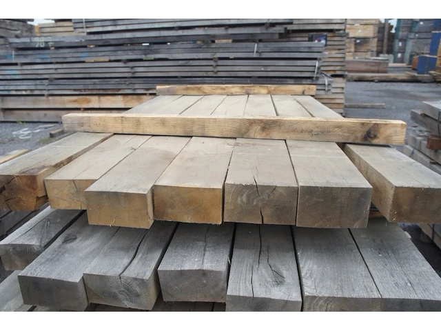 0,19 m³ eiken balken 80x150 - afbeelding 3 van  4