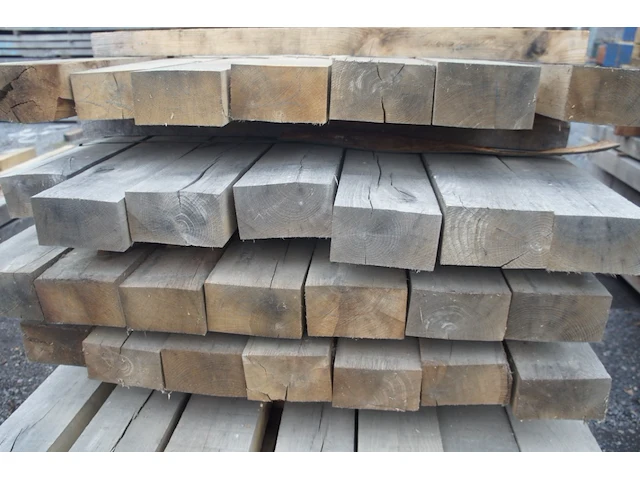 0,19 m³ eiken balken 80x150 - afbeelding 3 van  4
