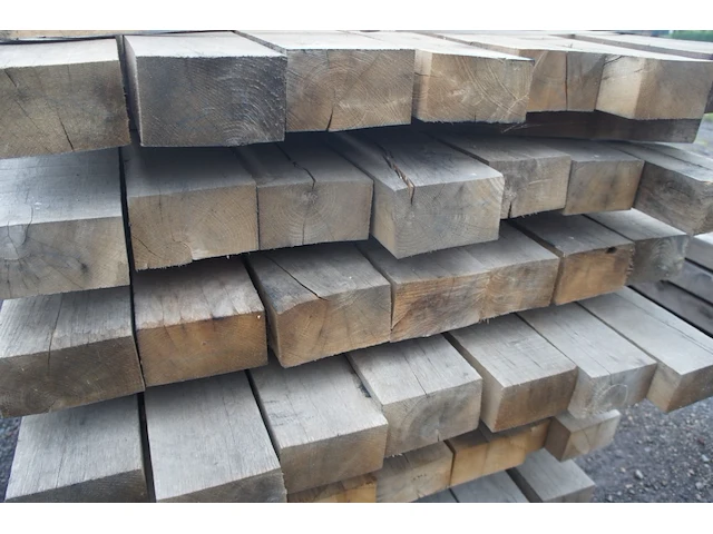 0,19 m³ eiken balken 80x150 - afbeelding 4 van  4