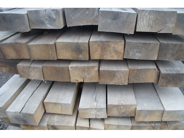 0,19 m³ eiken balken 80x150 - afbeelding 3 van  4