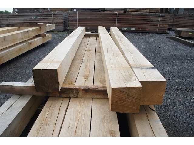 0,21 m³ eiken balken 150x150 - afbeelding 3 van  4
