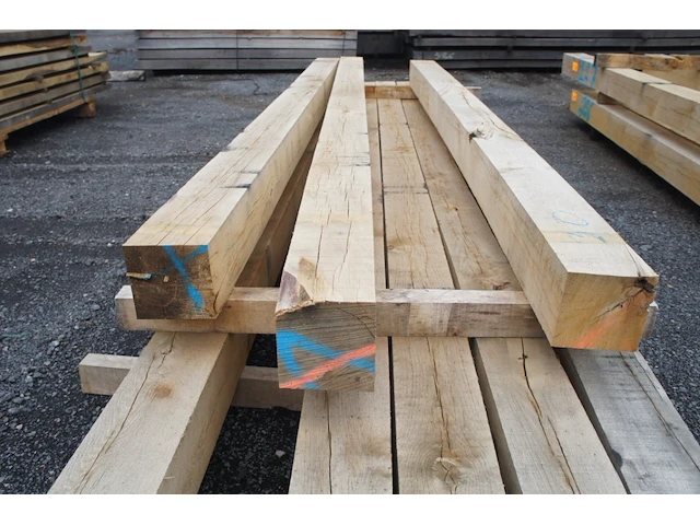 0,21 m³ eiken balken 150x150 - afbeelding 4 van  4
