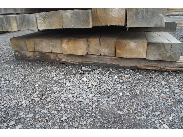 0,21 m³ eiken balken 80x150 - afbeelding 3 van  4