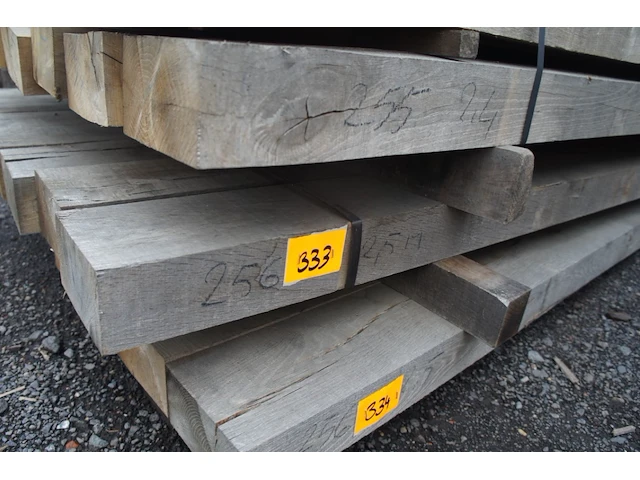 0,21 m³ eiken balken 80x150 - afbeelding 2 van  4