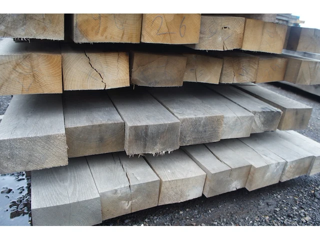 0,21 m³ eiken balken 80x150 - afbeelding 4 van  4
