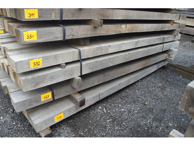 0,21 m³ eiken balken 80x150 - afbeelding 1 van  4