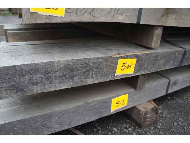0,21 m³ eiken balken 80x150 - afbeelding 2 van  4