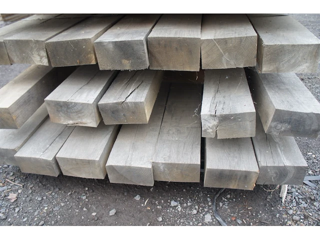 0,21 m³ eiken balken 80x150 - afbeelding 3 van  4