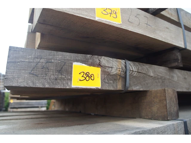 0,23 m³ eiken balken 80x150 - afbeelding 2 van  4