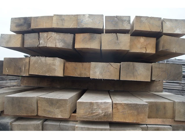 0,23 m³ eiken balken 80x150 - afbeelding 3 van  4