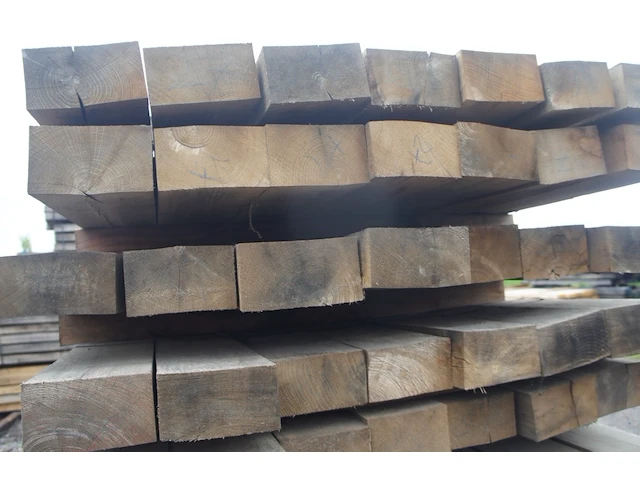 0,23 m³ eiken balken 80x150 - afbeelding 4 van  4