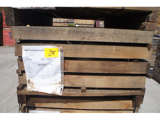 0,23 m³ eiken kepers 70x70mm - afbeelding 1 van  4