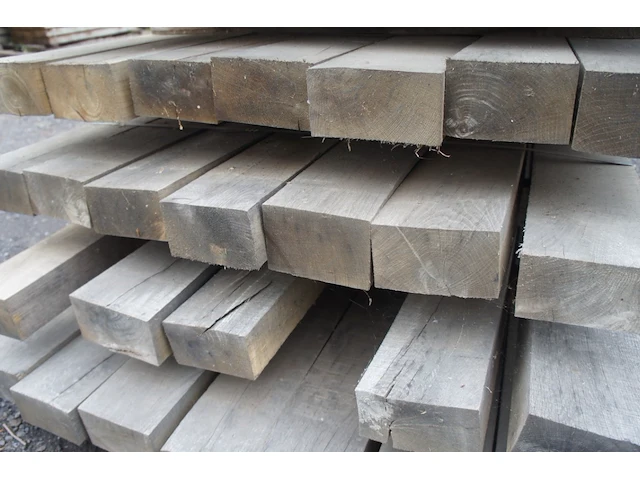 0,28 m³ eiken balken 80x150 - afbeelding 3 van  4