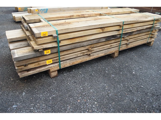 0,29 m³ industrieel eiken balken 50x200 - afbeelding 1 van  4