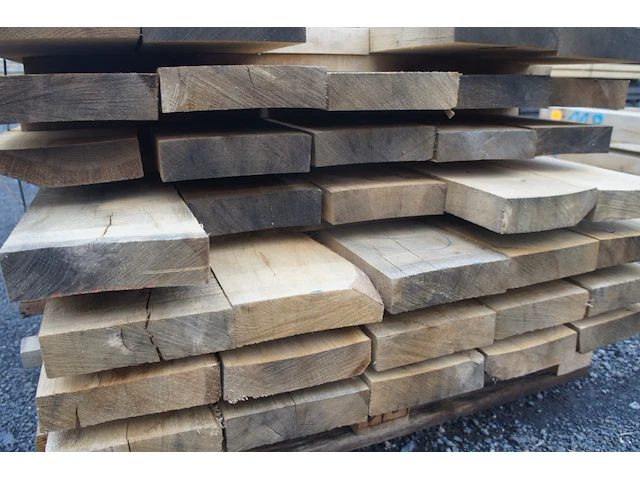 0,29 m³ industrieel eiken balken 50x200 - afbeelding 4 van  4
