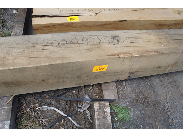 0,30 m³ eiken balk 200x250 - afbeelding 2 van  5