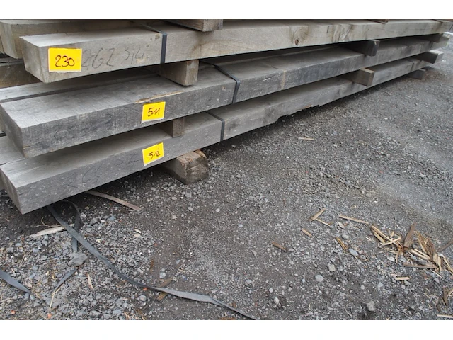 0,31 m³ eiken balken 80x150 - afbeelding 1 van  4
