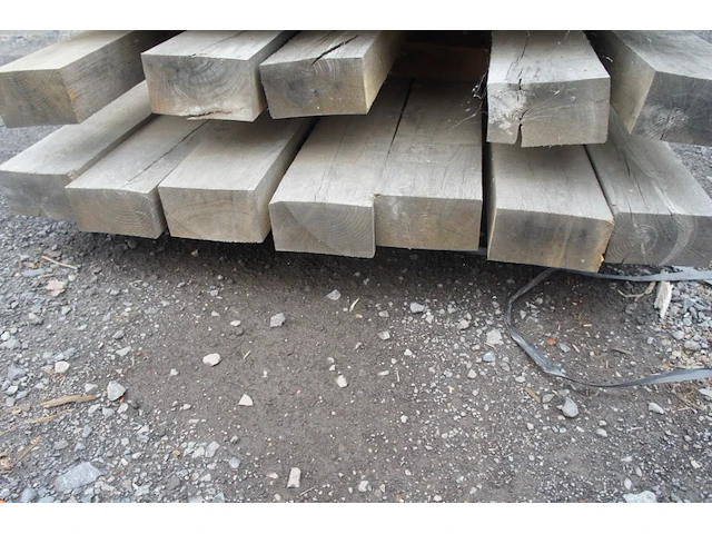 0,31 m³ eiken balken 80x150 - afbeelding 3 van  4