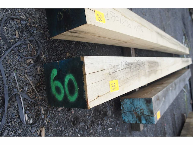 0,33 m³ eiken balk 200x250 - afbeelding 3 van  4