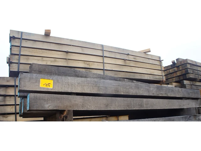 0,33 m³ eiken balken 100x100 - afbeelding 1 van  3