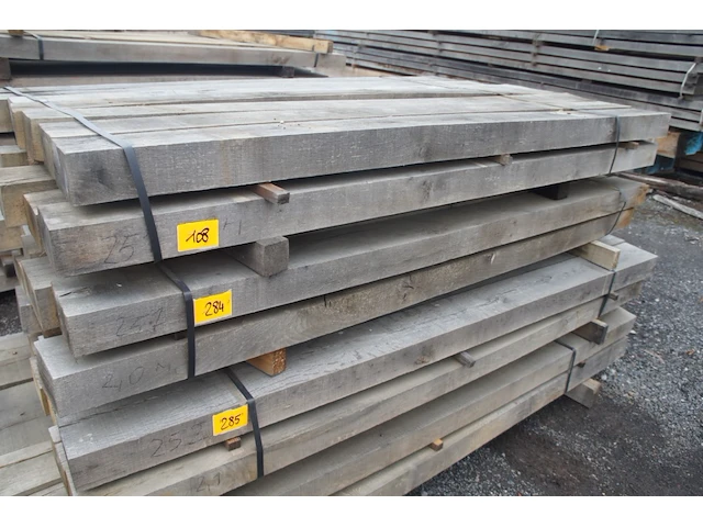 0,34 m³ eiken balken 80x150 - afbeelding 1 van  6