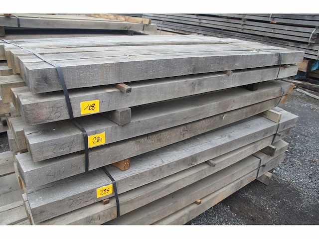 0,34 m³ eiken balken 80x150 - afbeelding 1 van  6