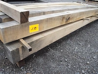 0,35 m³ eiken balken 100x100 - afbeelding 2 van  4
