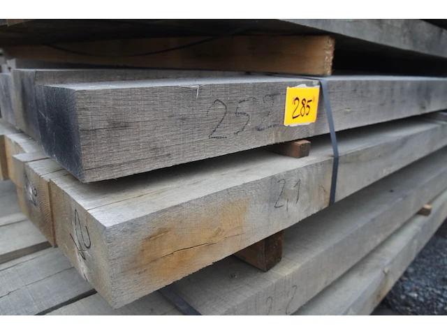 0,35 m³ eiken balken 80x150 - afbeelding 1 van  3