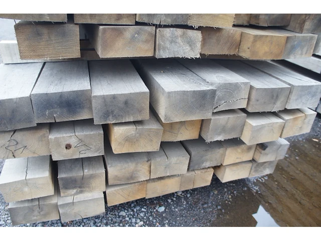 0,35 m³ eiken balken 80x150 - afbeelding 3 van  3