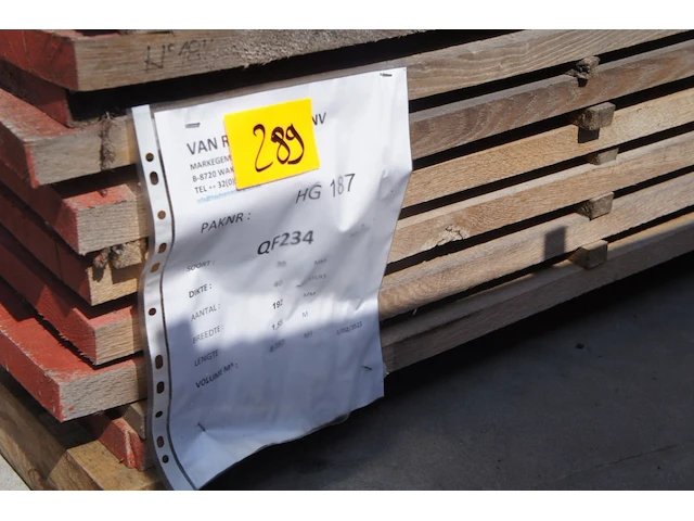 0,36 m³ eiken planken 30mm rustiek - afbeelding 2 van  4