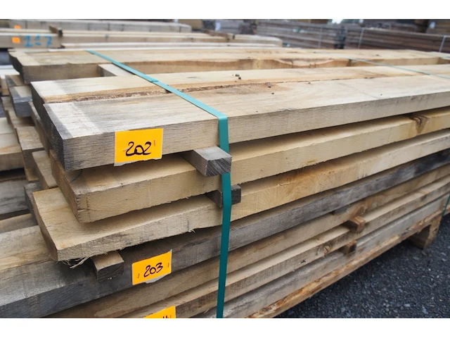 0,36 m³ industrieel eiken balken 50x200 - afbeelding 2 van  4