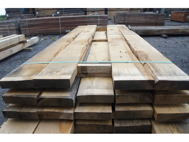 0,36 m³ industrieel eiken balken 50x200 - afbeelding 3 van  4