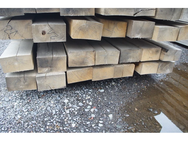 0,37 m³ eiken balken 80x150 - afbeelding 3 van  3